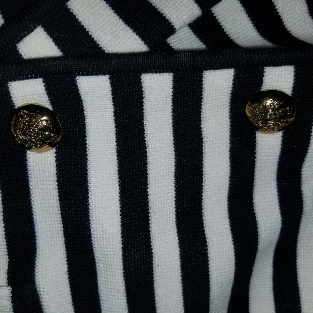 Lauren Ralph Lauren Striped Knit Blazer L - Picture 8 of 8